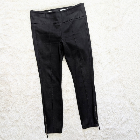 🔴BLACK FRIDAY SALE!Anthropologie Pilcro Black High-Rise Denim Ankle Zip Legging - Picture 5 of 16